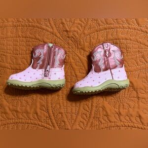 Roper size 4 Pink and Brown Kids Boots